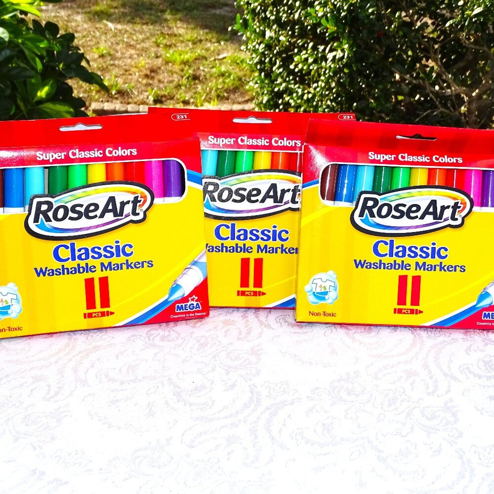 Three Boxes of Rose Art Washable Markers